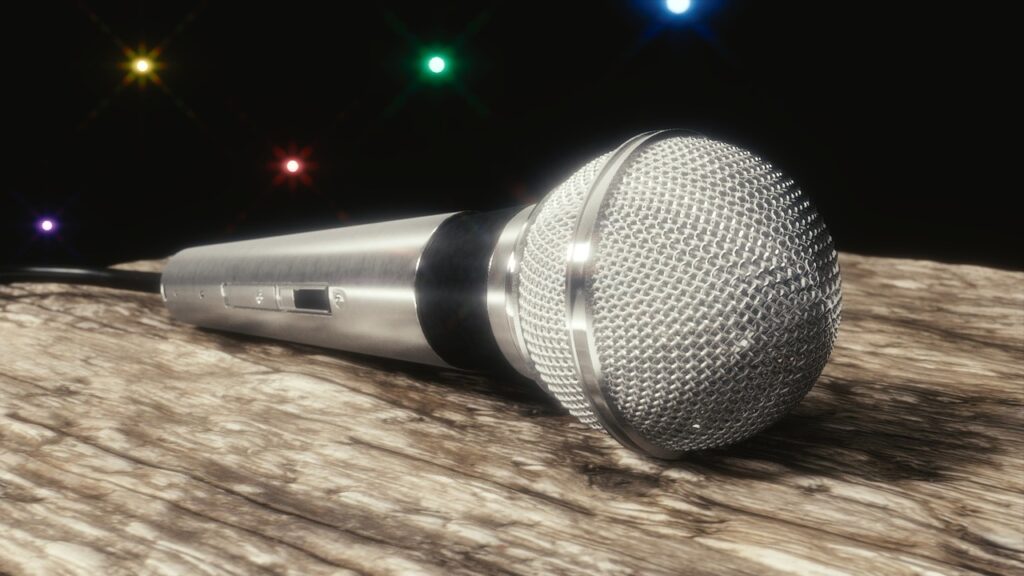 microphone, 3d, art